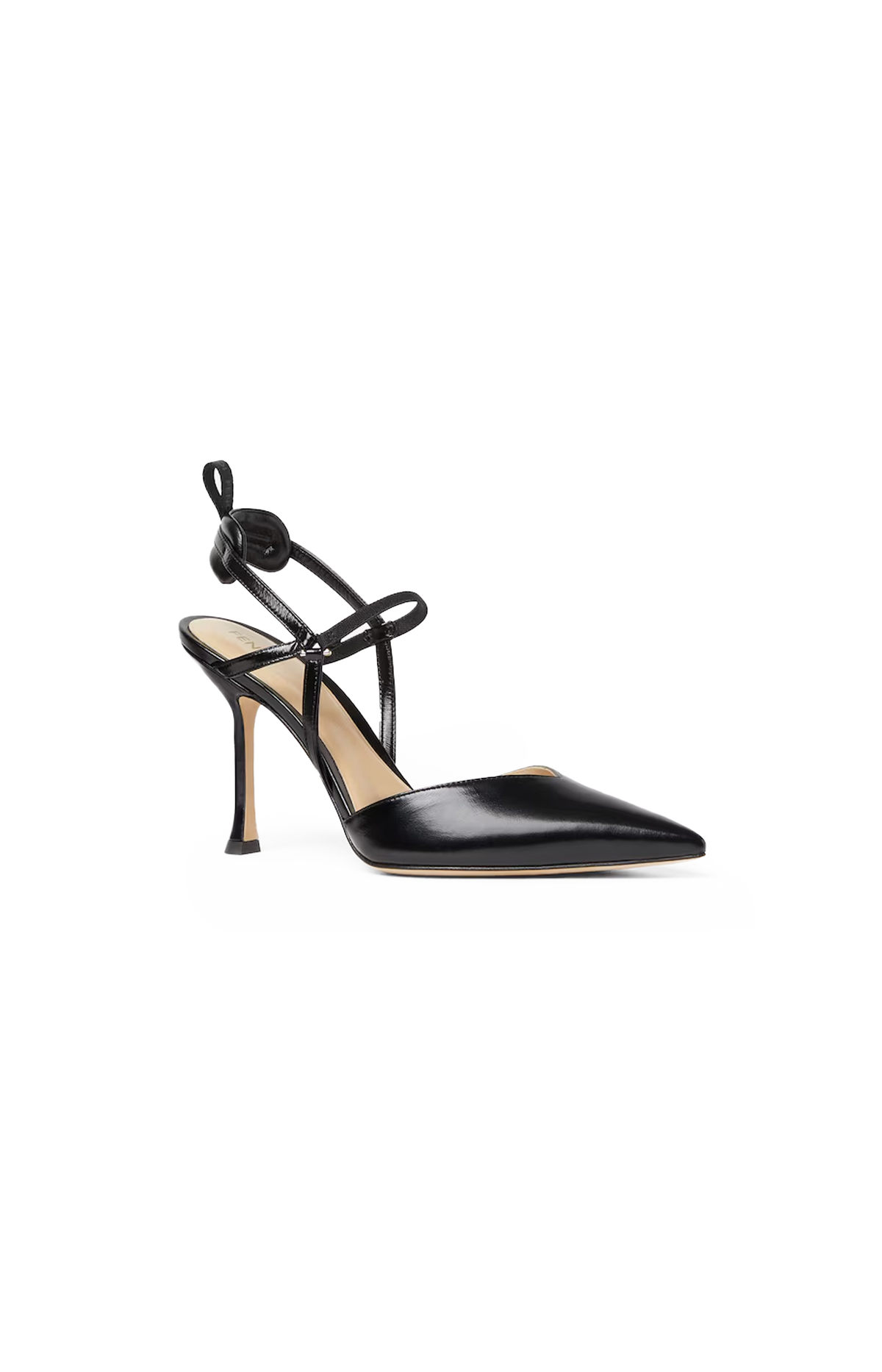 Very Colibrì Leather Slingback Pumps in Black
