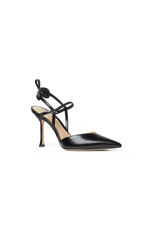 Fendi Very Colibrì Leather Slingback Pumps in Black — product photo 2