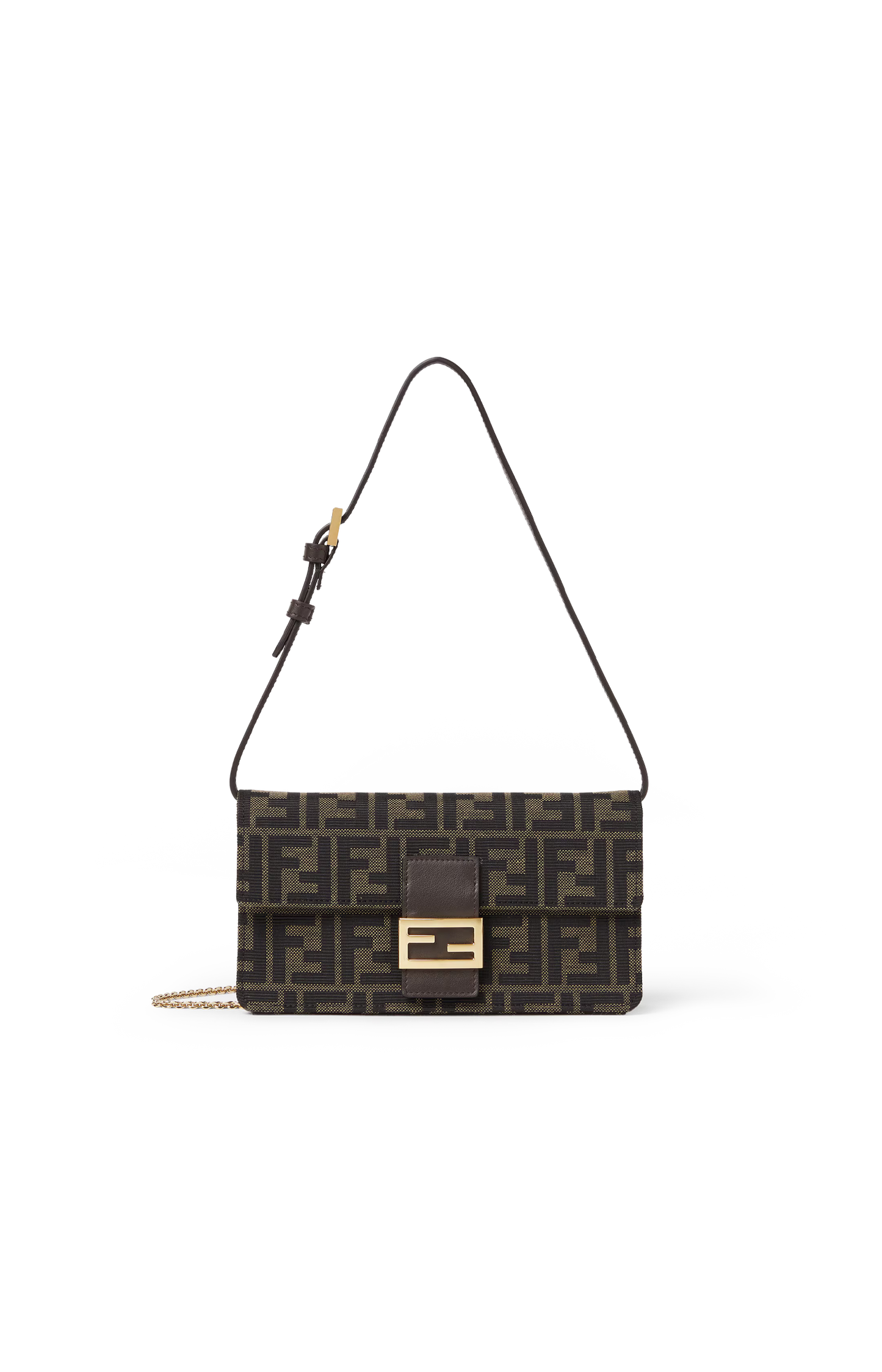 Tube Wallet on Chain in Brown