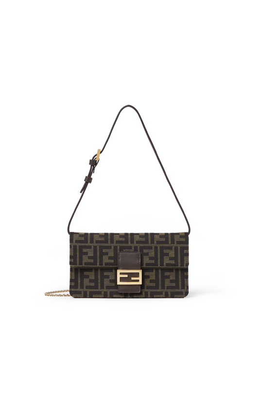 Tube Wallet on Chain in Brown