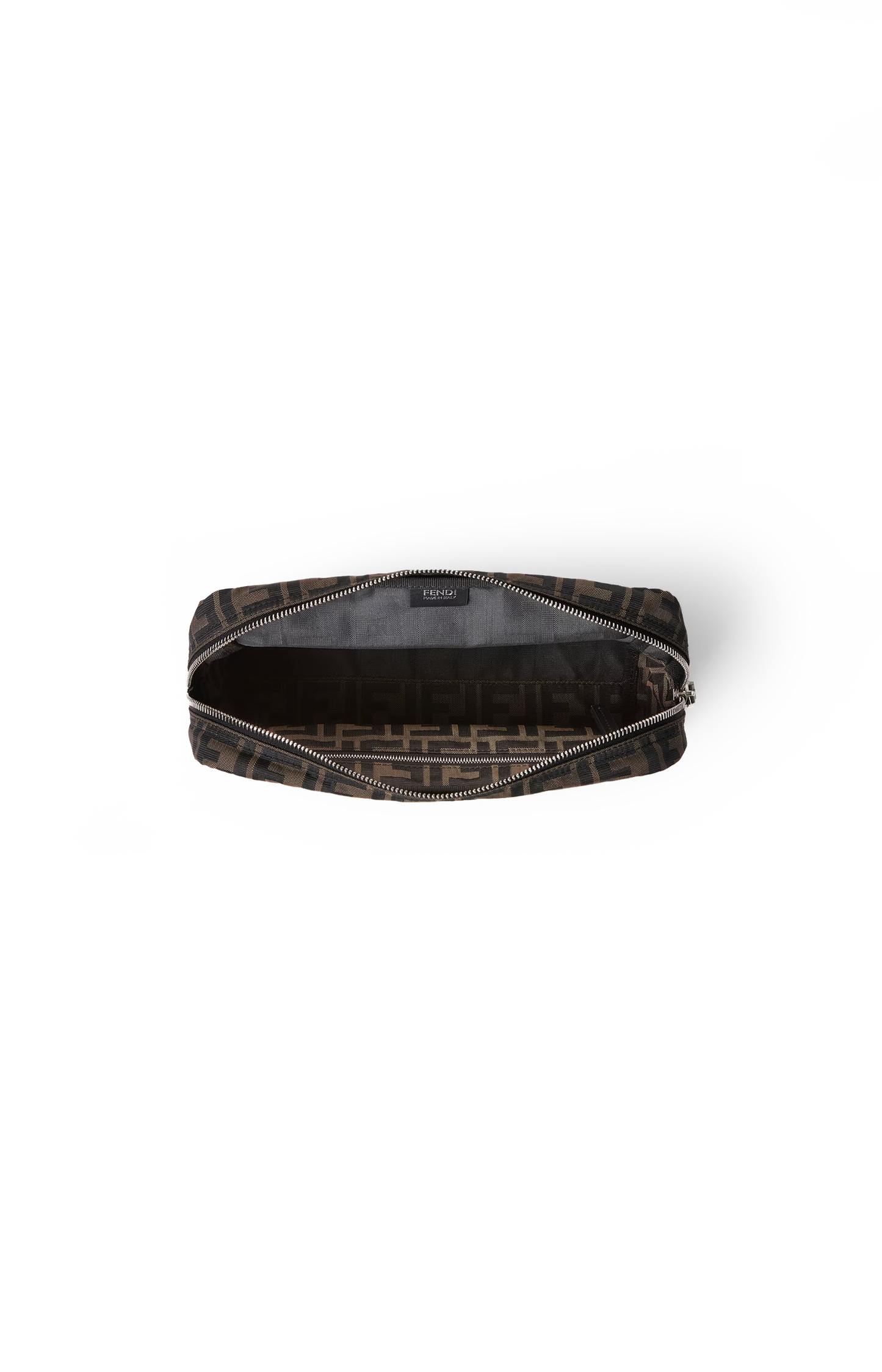 FF Zucca Toiletry Case in Brown