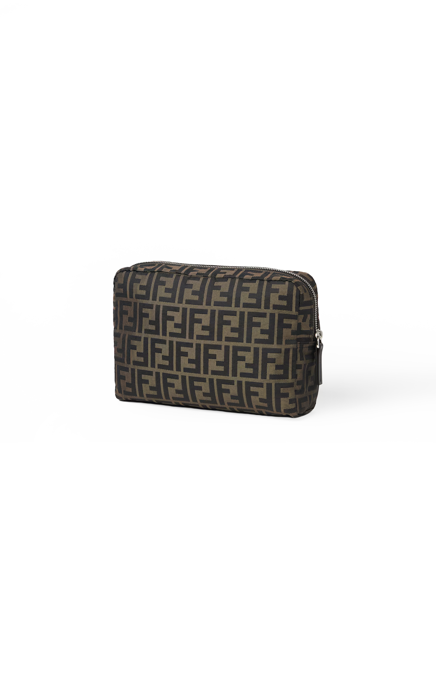 FF Zucca Toiletry Case in Brown