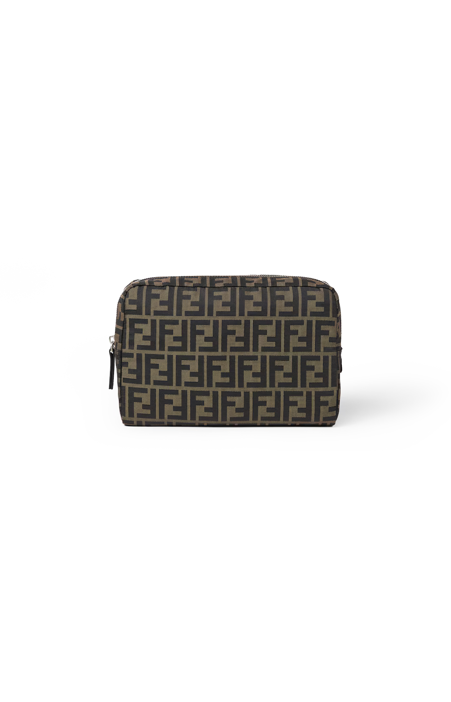 FF Zucca Toiletry Case in Brown