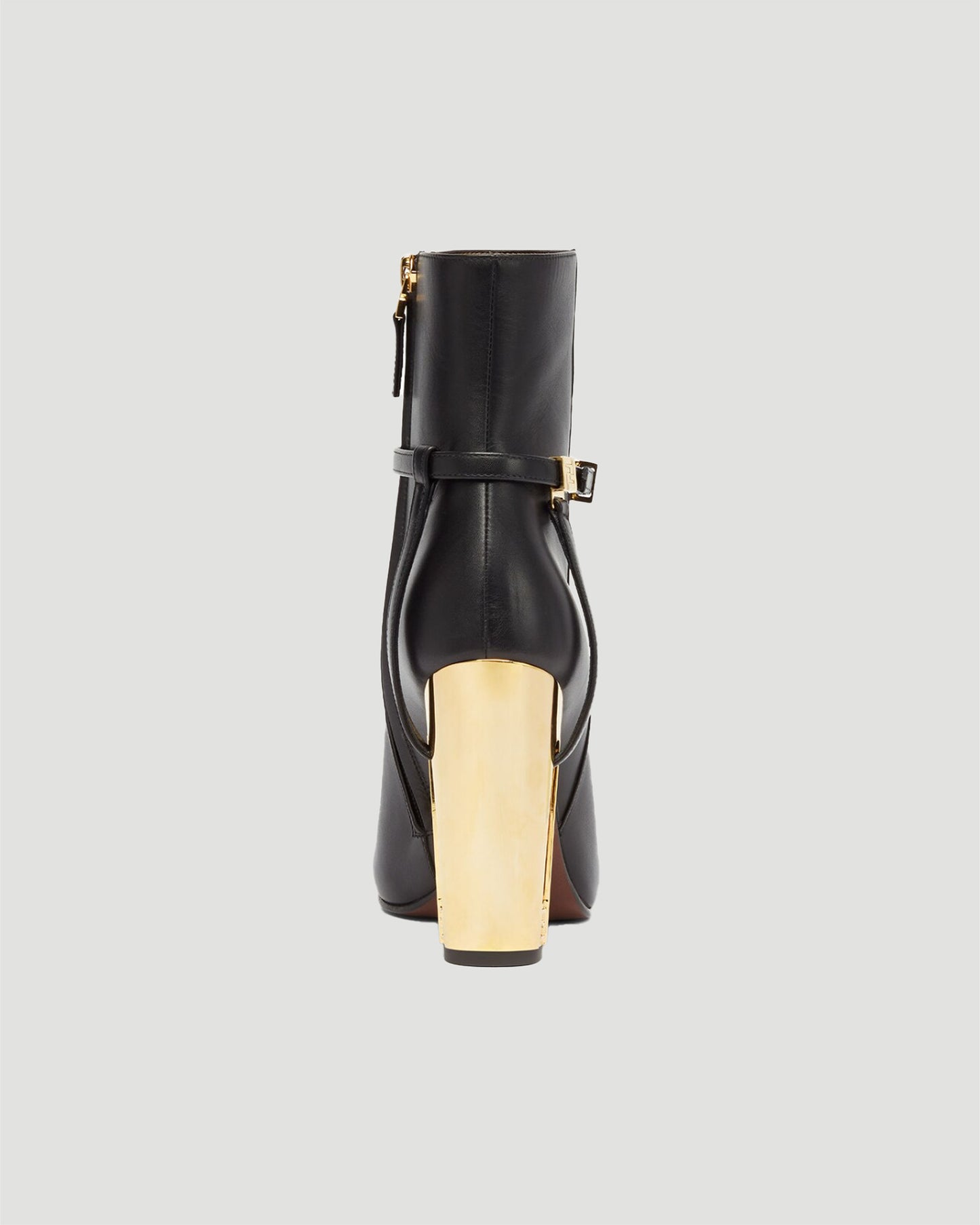 Delfina leather high-heeled ankle boots