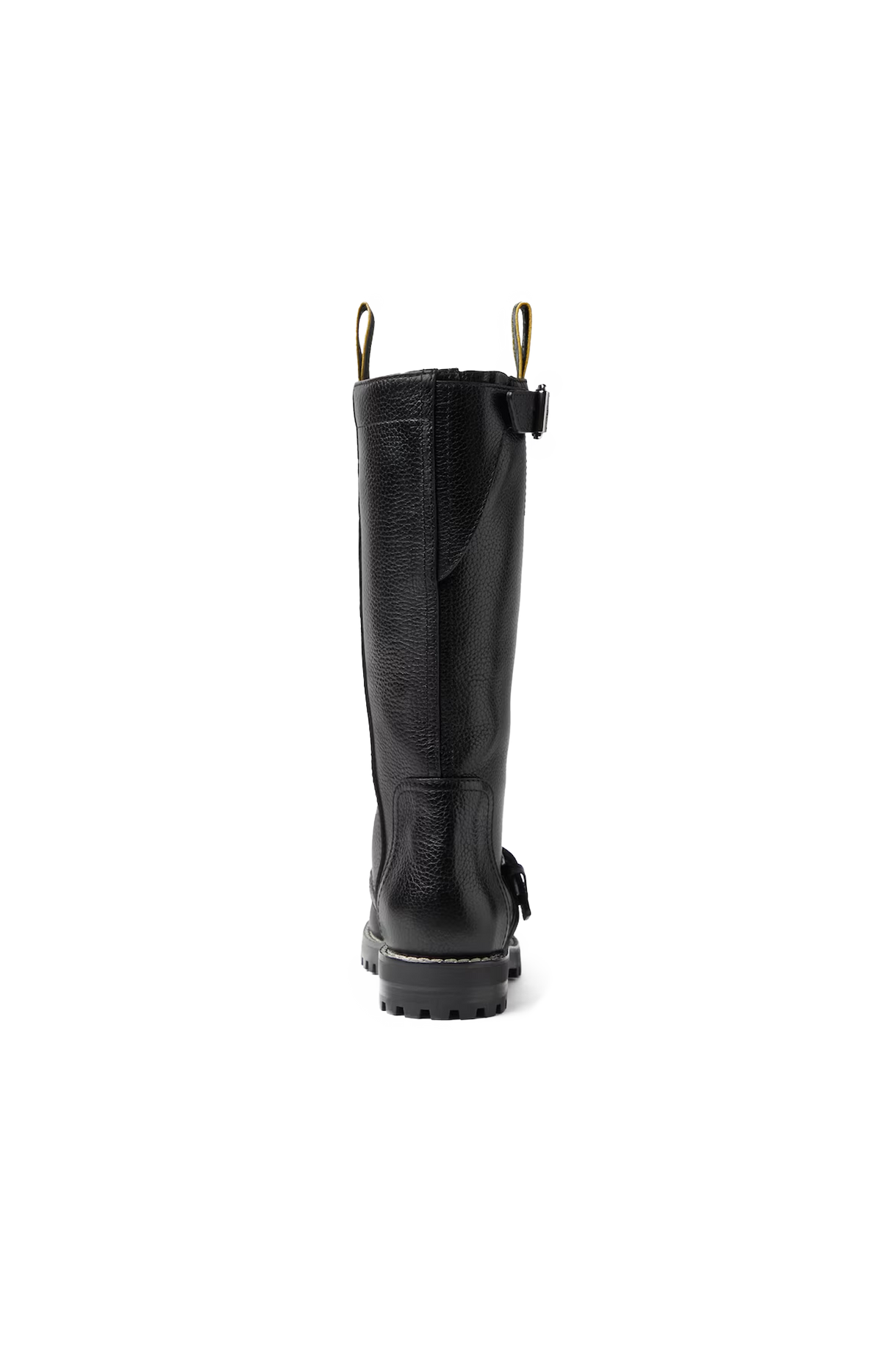 Biker Leather Boots in Black