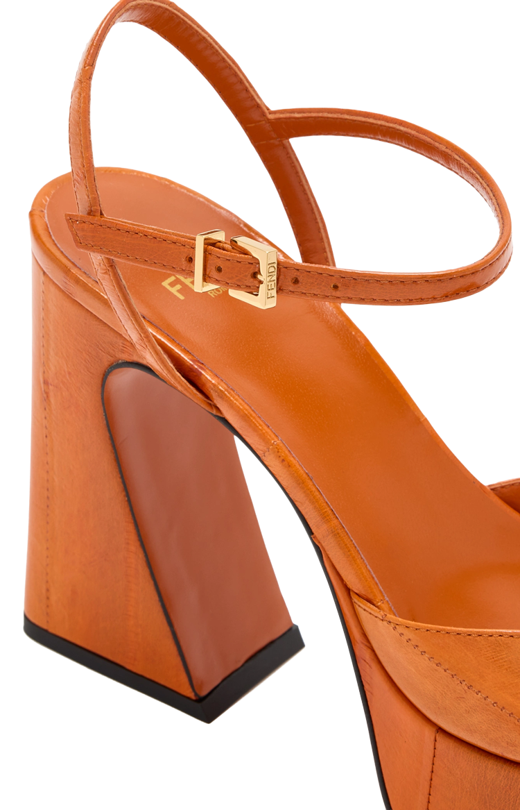 Arco Hagfish High-Heeled Sandals in Orange
