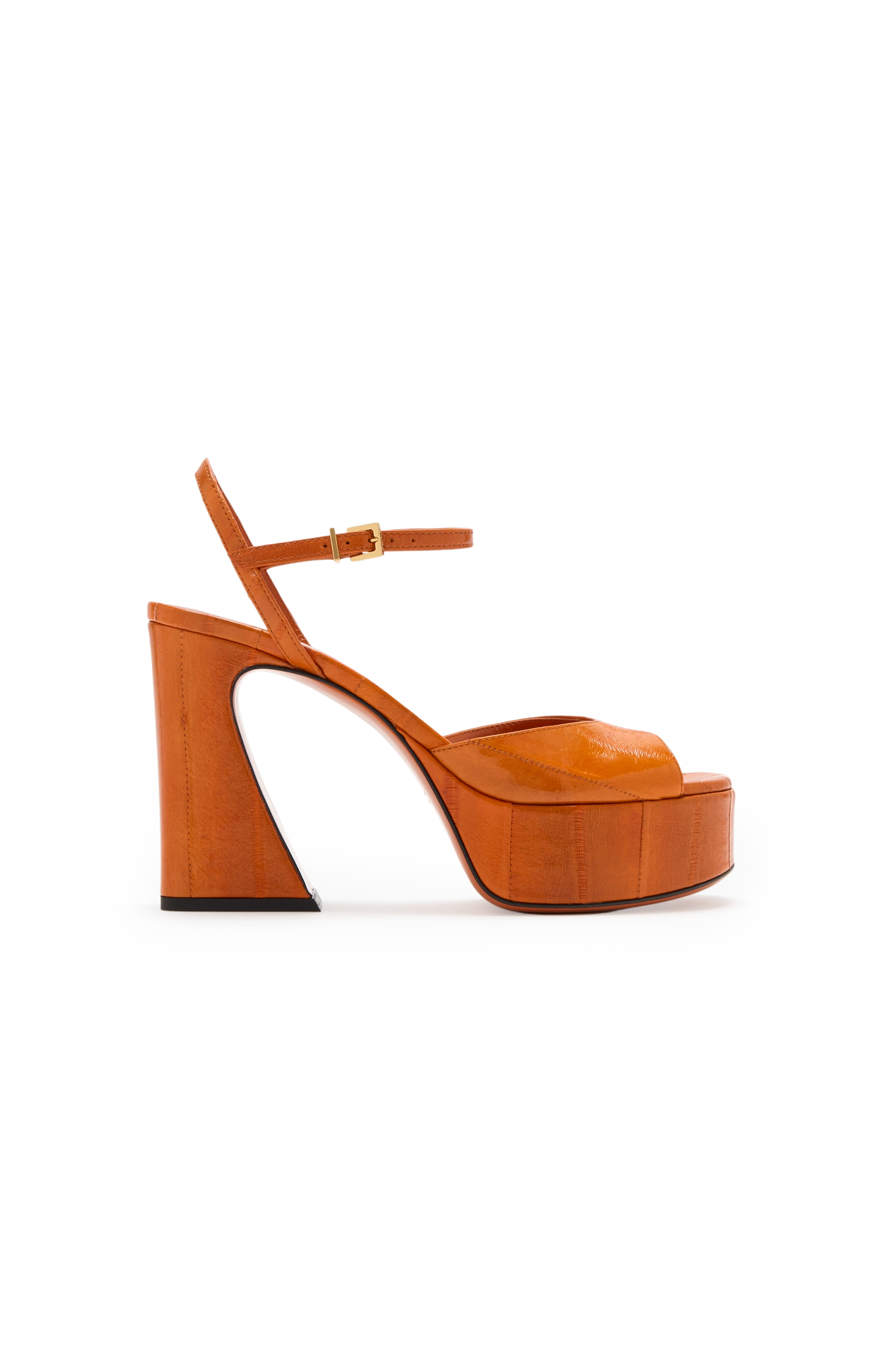 Arco Hagfish High-Heeled Sandals in Orange