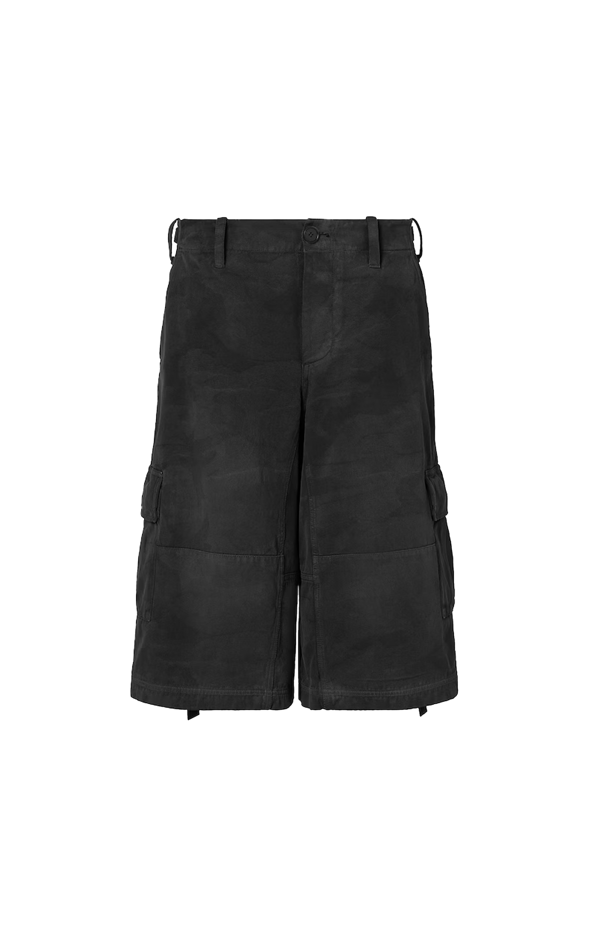 Doppio Punto Cotton Bermuda Shorts in Black