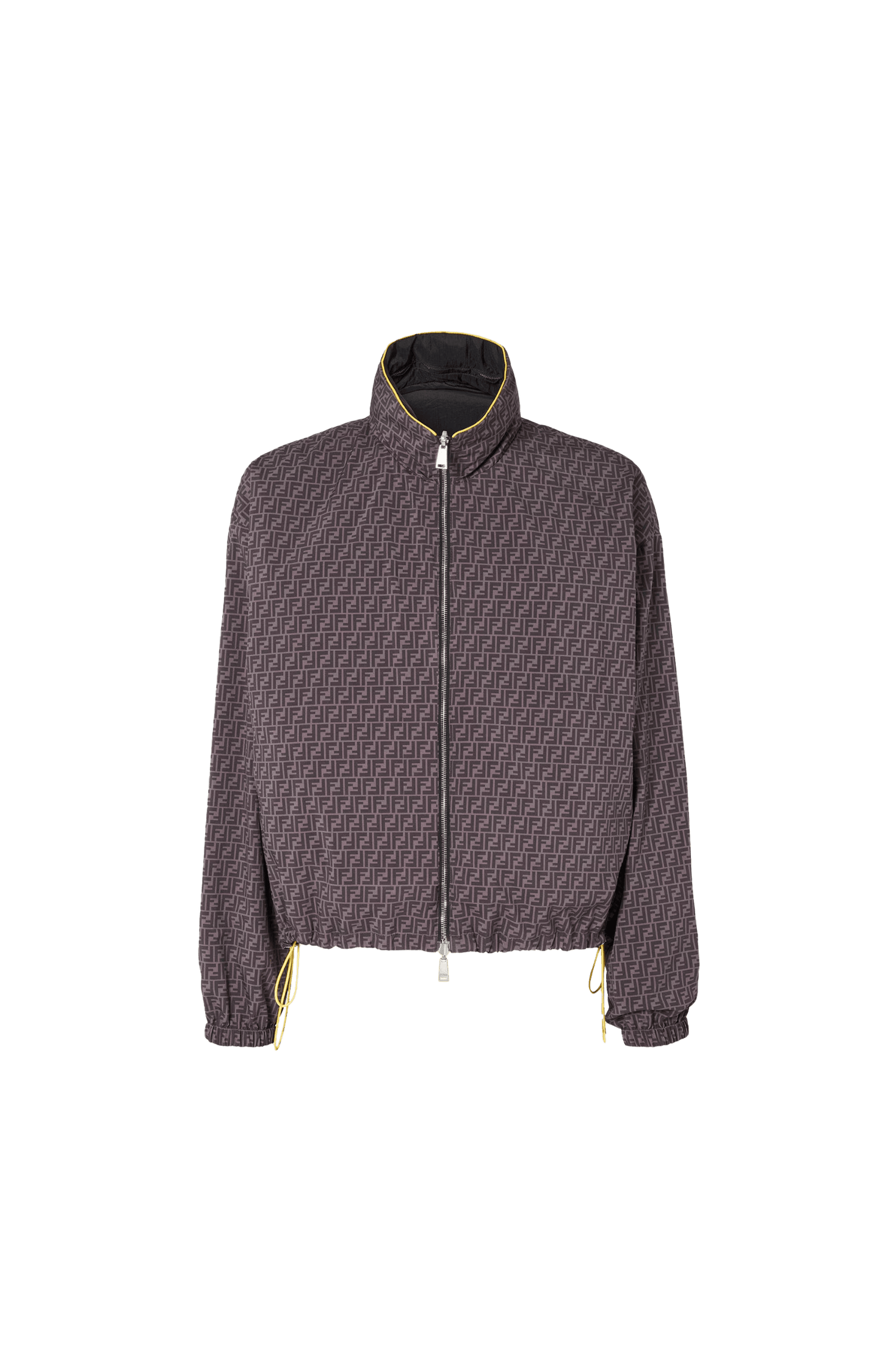 Black Nylon Reversible Windbreaker