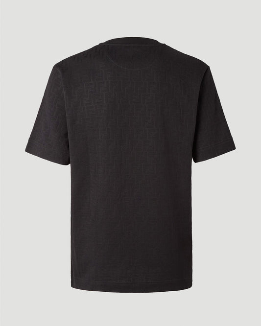 Black Piqué FF Jacquard T-Shirt