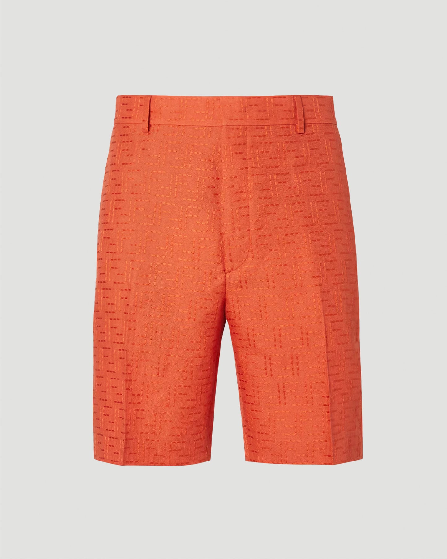 Coral Linen Blend Shorts