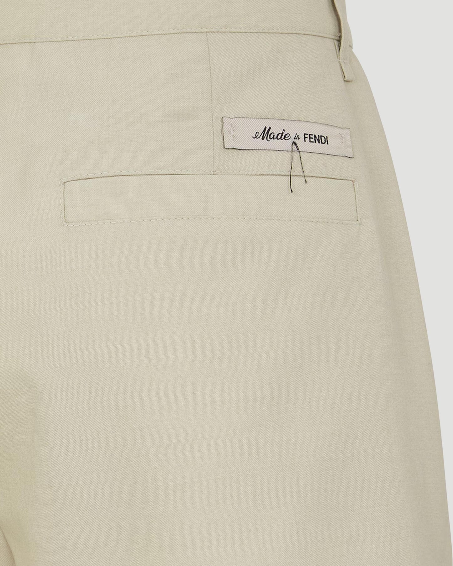 Wool shorts in beige