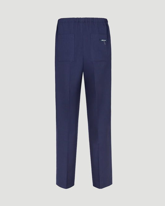 WOOL TROUSERS IN NAVY
