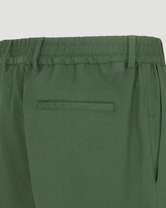 Green Cotton Shorts