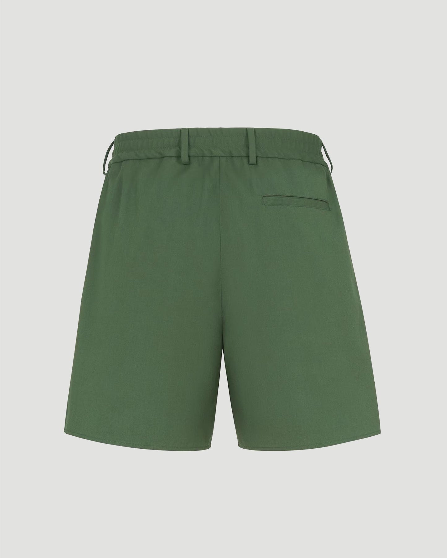 Green Cotton Shorts