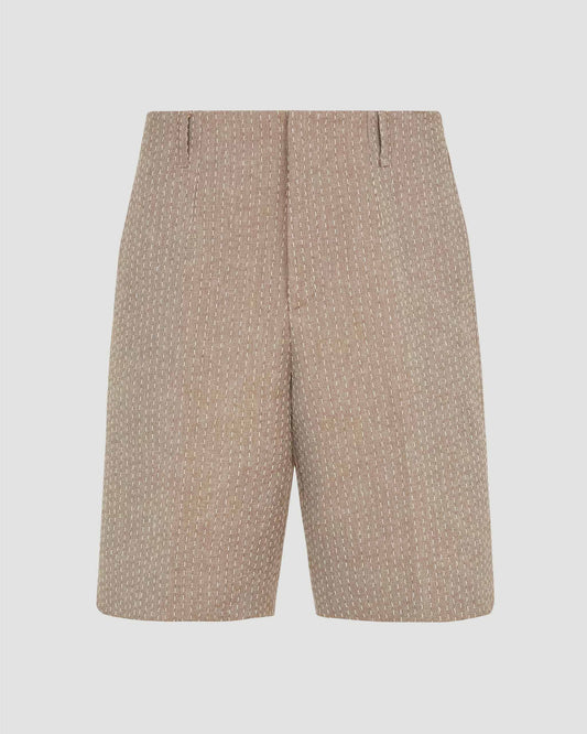 Jacquard Shorts in Beige