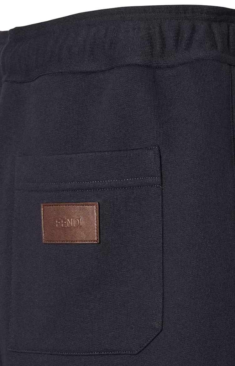 Navy Blue Cotton Shorts