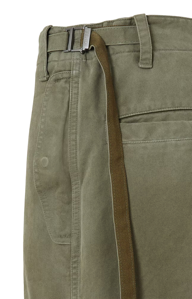 Cotton Trousers in Green