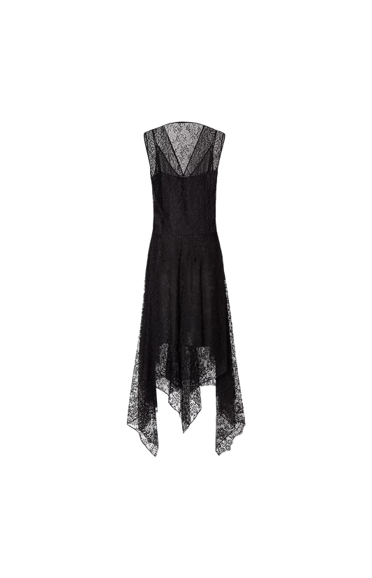 Black Flowers and Bacche Lace Dress