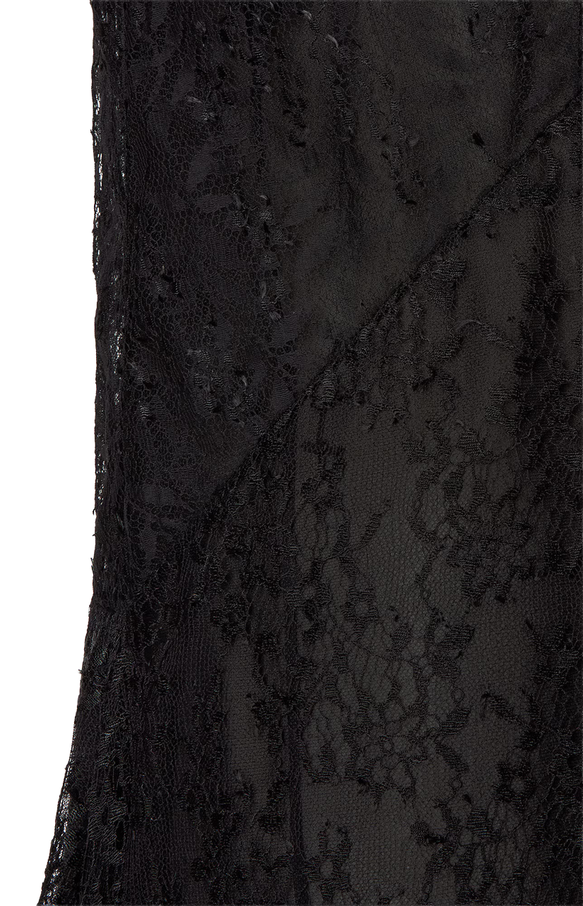Black Flowers and Bacche Lace Dress