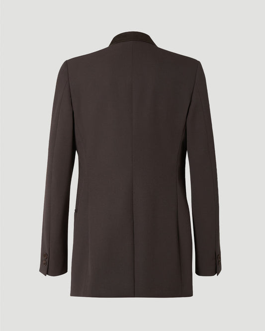 Wool Blazer in Brown