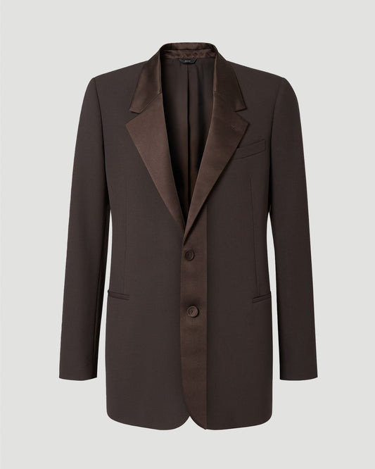 Wool Blazer in Brown