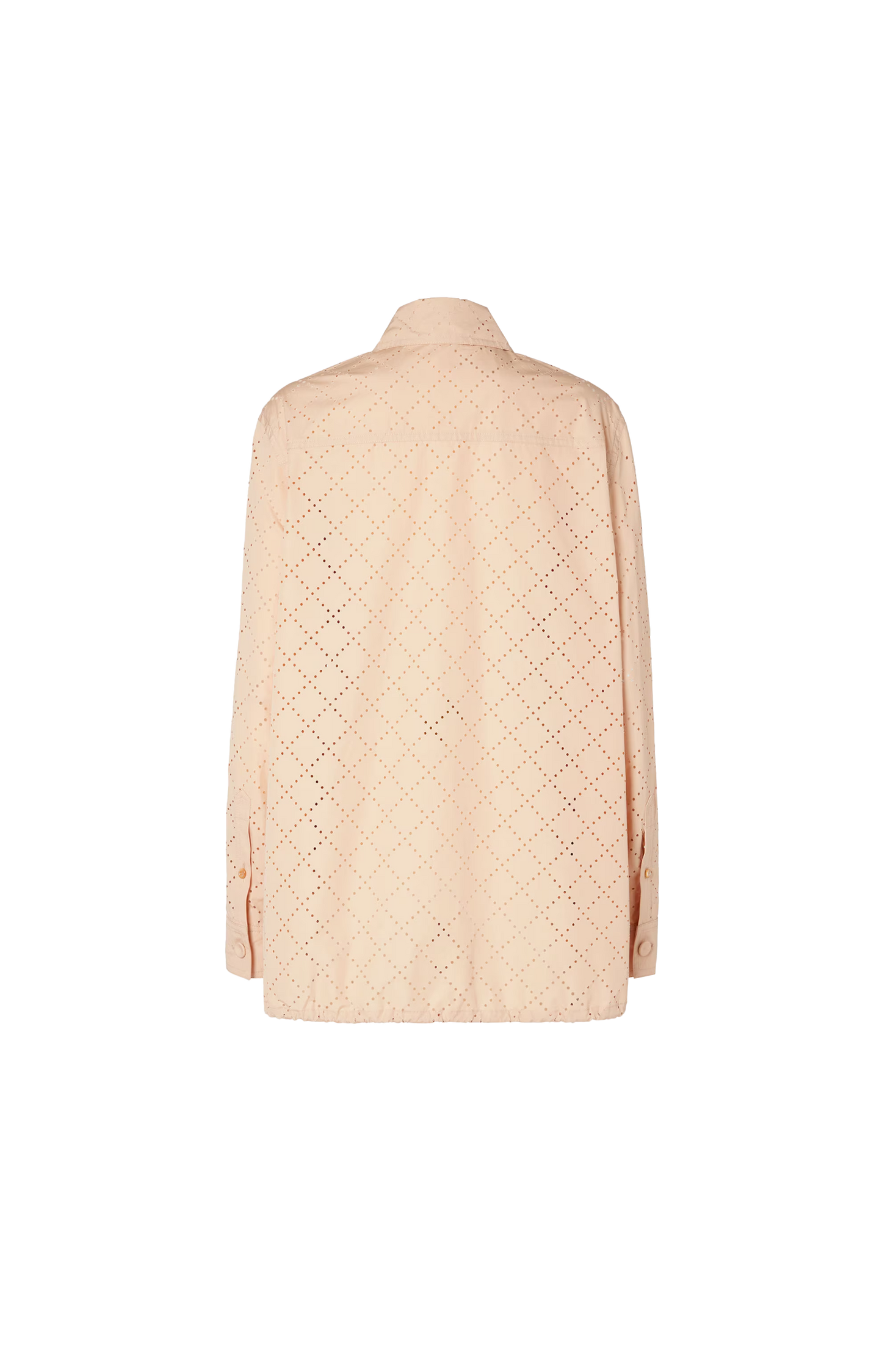 Beige Cotton Argyle Blouson
