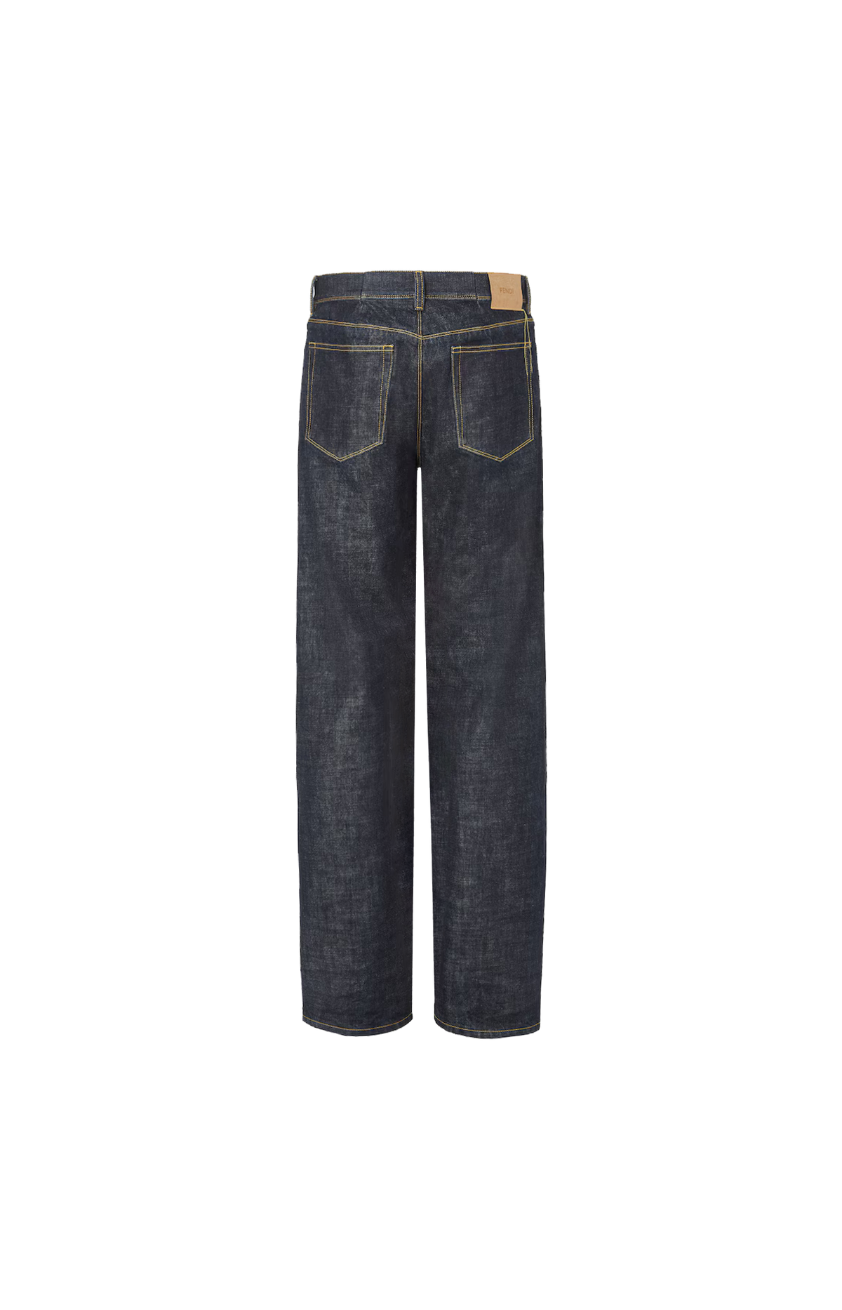 Slim-Fit Cotton Denim Jeans in Navy Blue