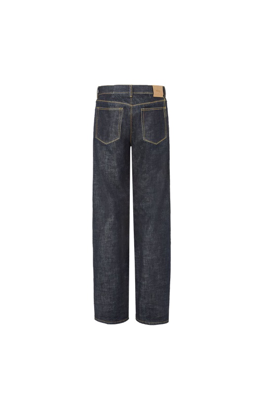 Fendi Slim-Fit Cotton Denim Jeans in Navy Blue — product photo 2