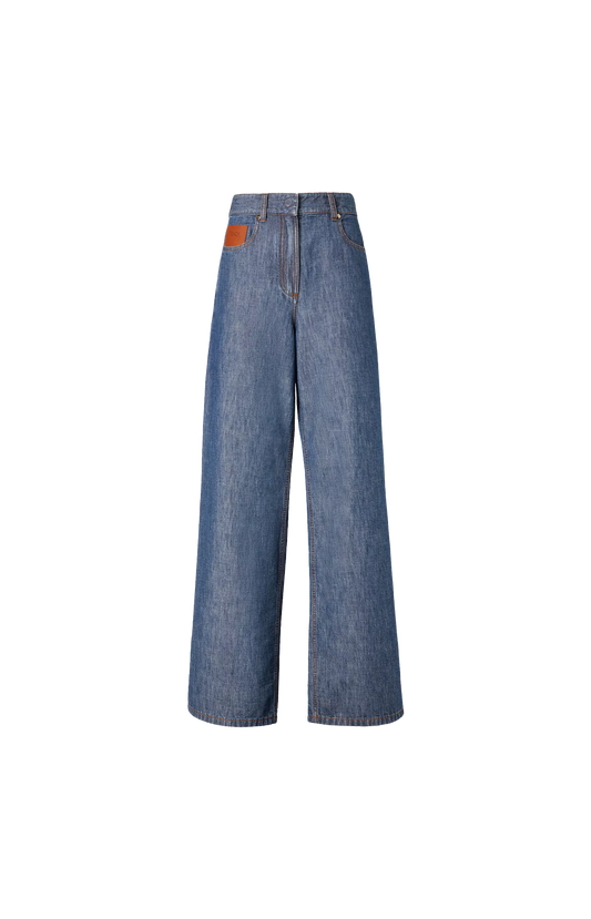 Long Jeans in Navy Blue