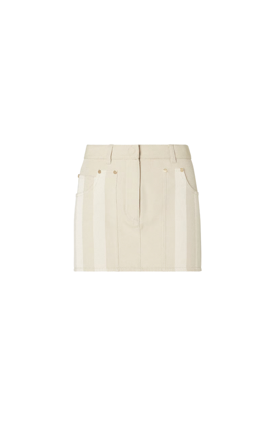 Jeans Skirt in Beige