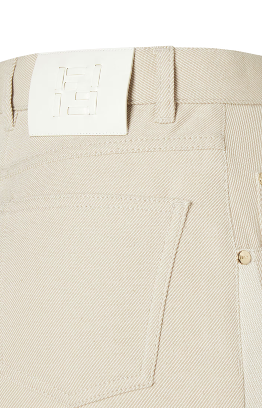 Jeans Skirt in Beige
