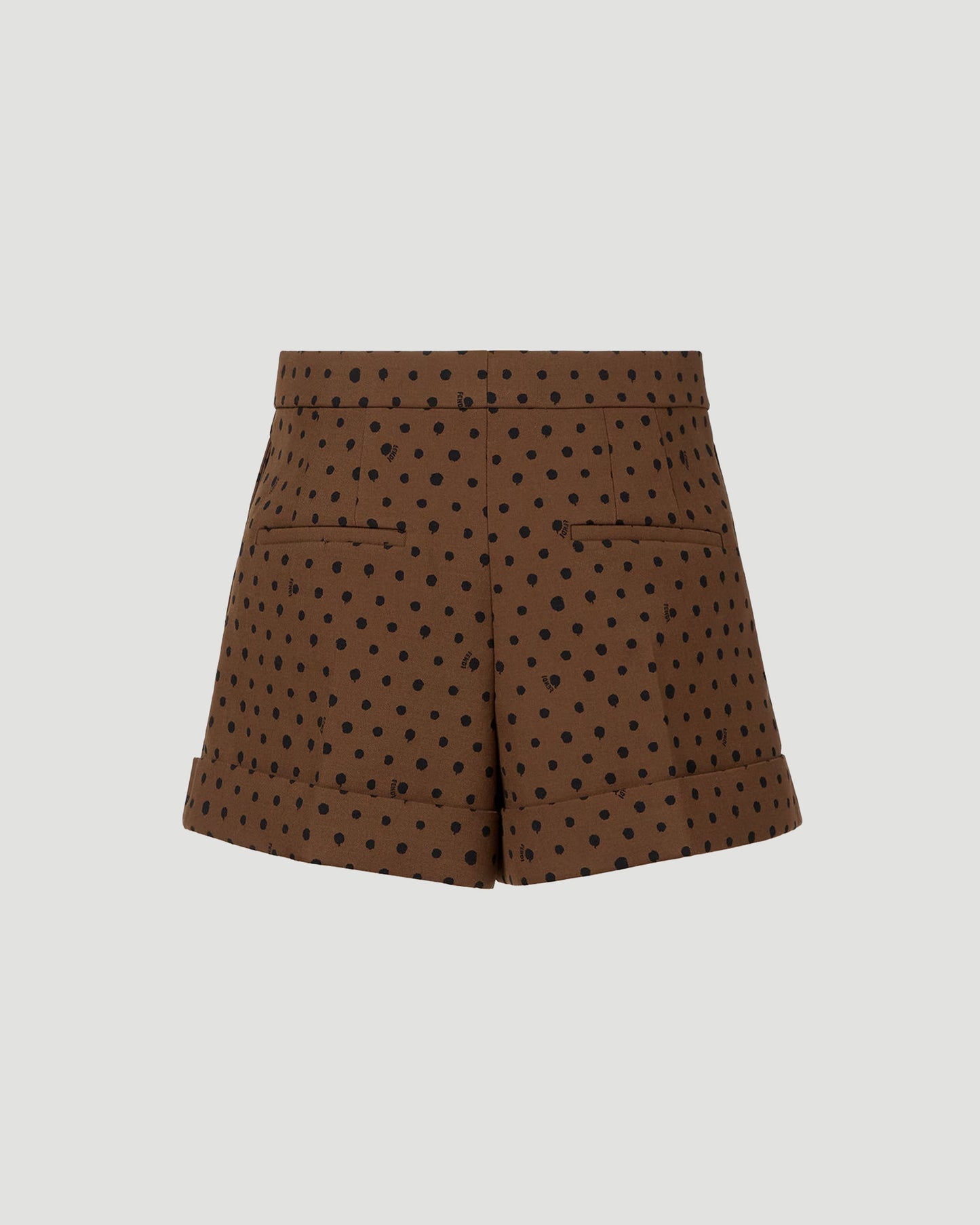 Printed Wool Shorts