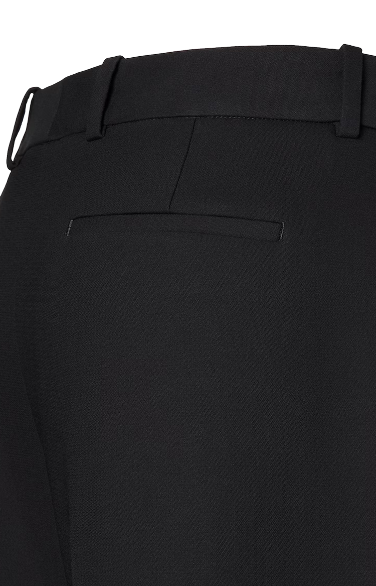 Silk and Cotton Trousers in Black