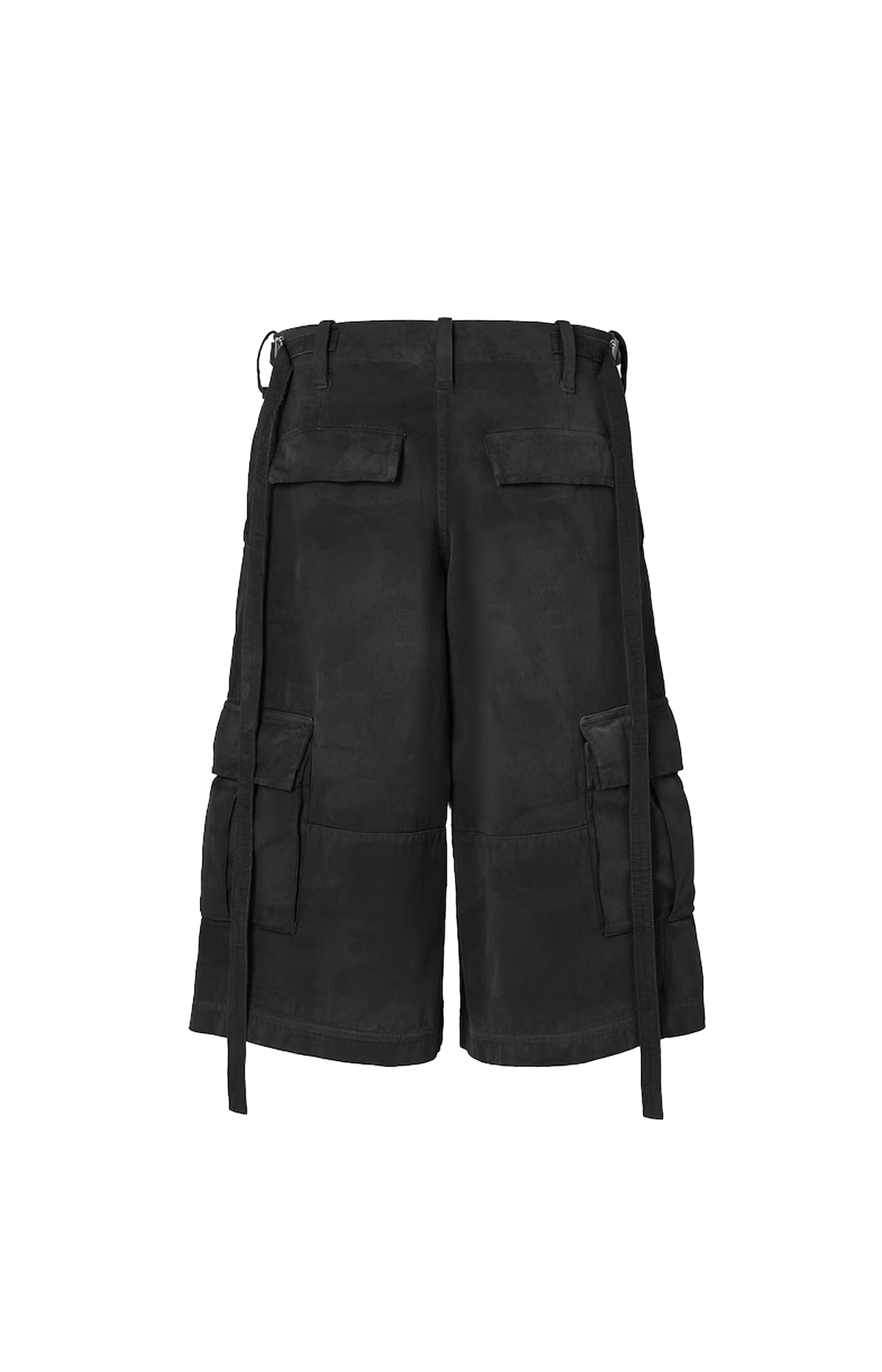 Doppio Punto Cotton Bermuda Shorts in Black