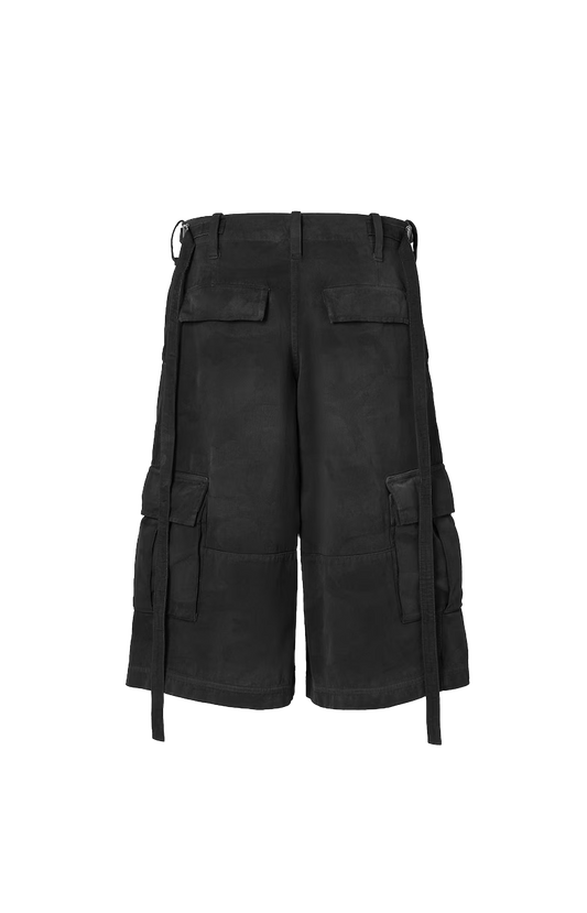 Fendi Doppio Punto Cotton Bermuda Shorts in Black — product photo 2