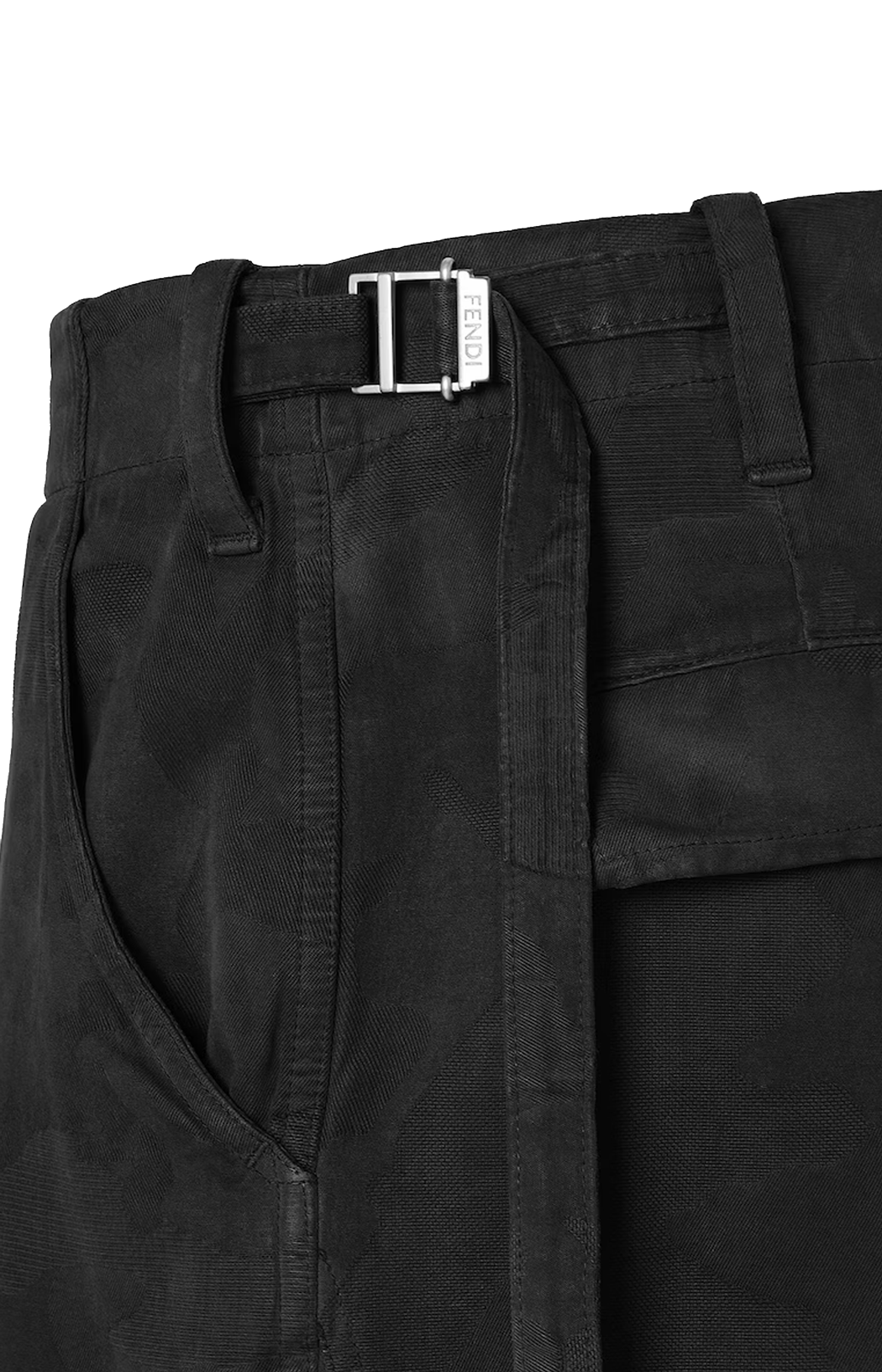 Doppio Punto Cotton Bermuda Shorts in Black