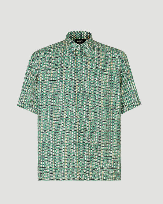 Green FF Silk Shirt