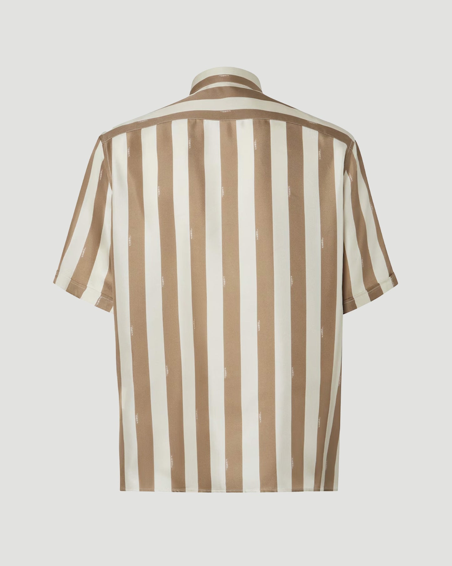 Beige Pequin Silk Shirt