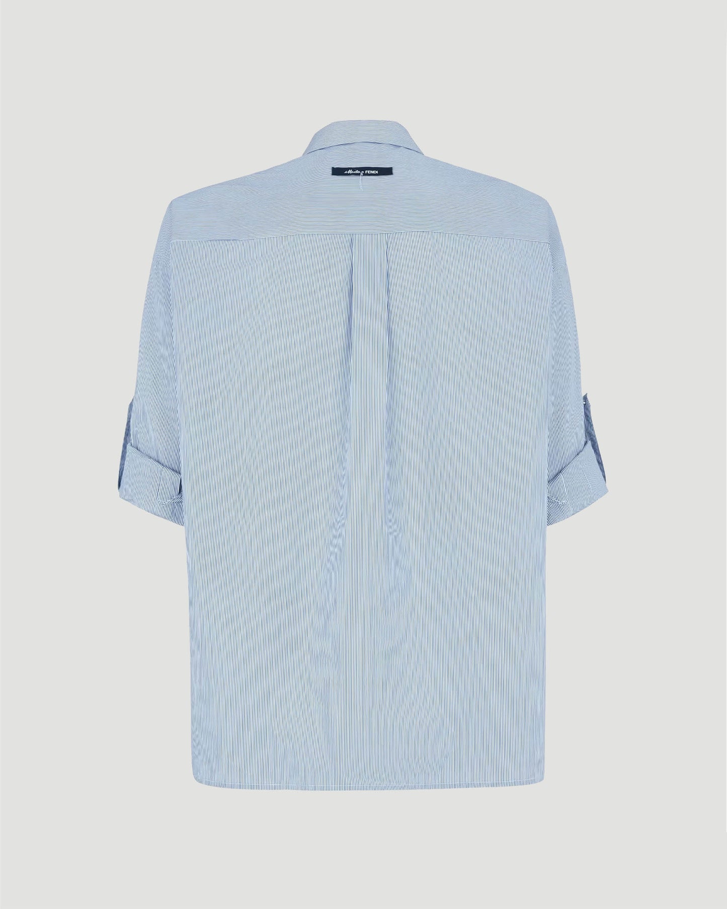 Light Blue Striped Cotton Shirt