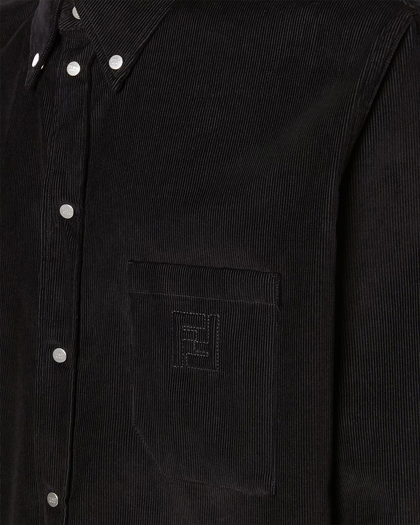 Black Needlecord Shirt