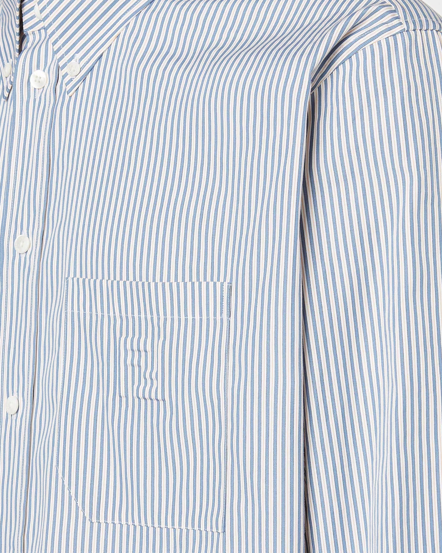 Blue Striped Cotton Shirt