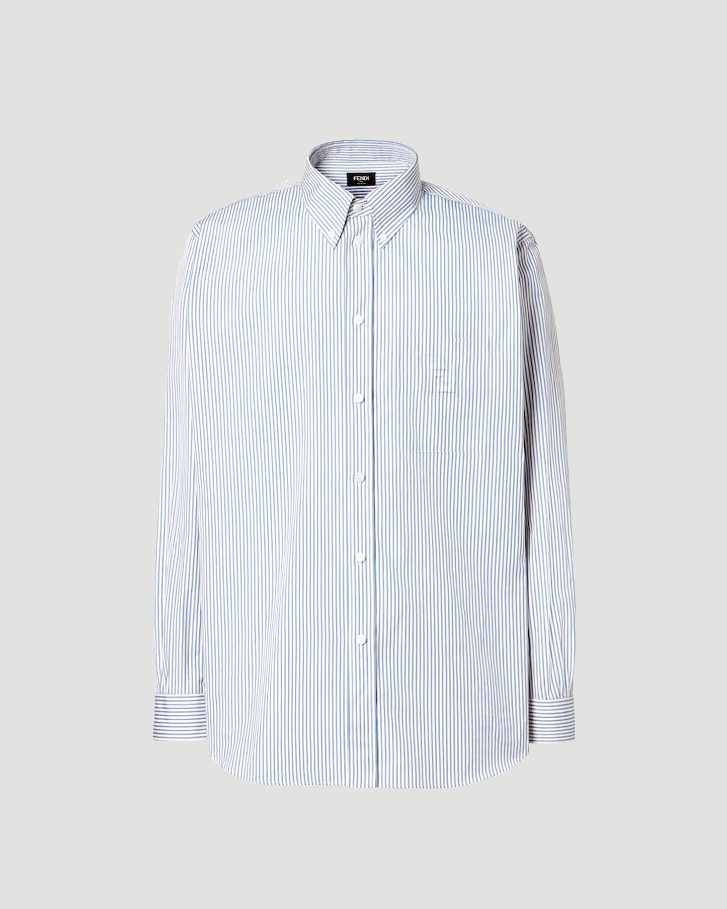 Blue Striped Cotton Shirt
