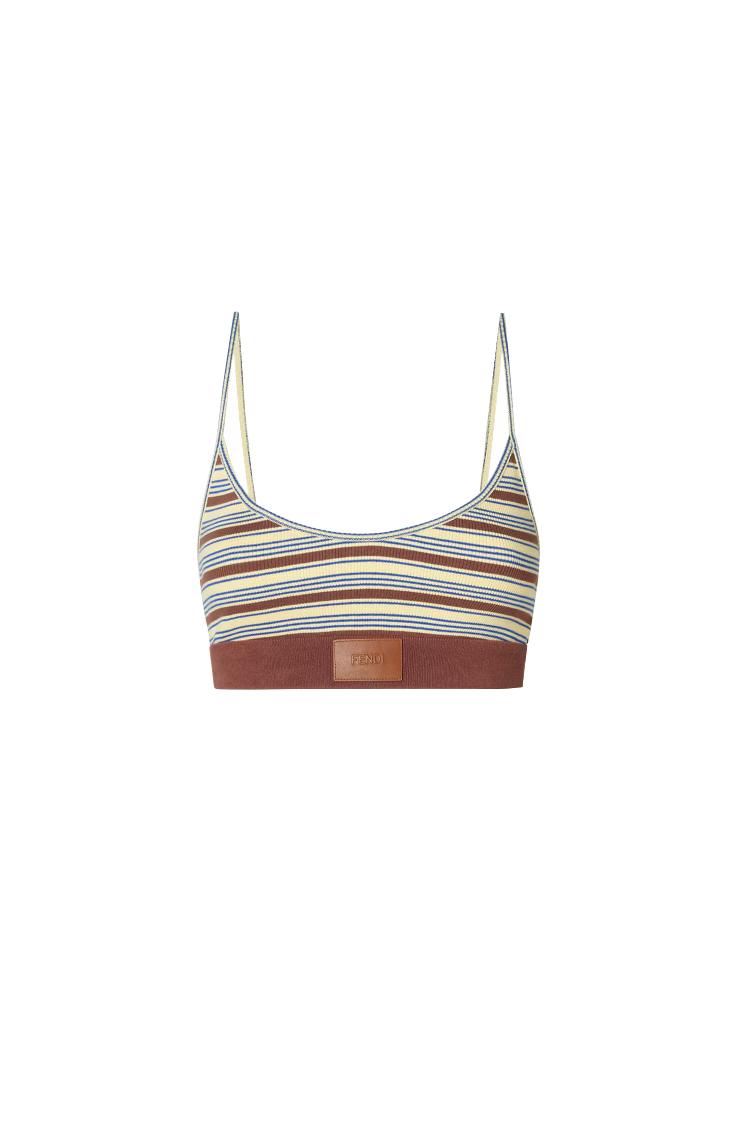 Multicolor Cotton Striped Knit Top
