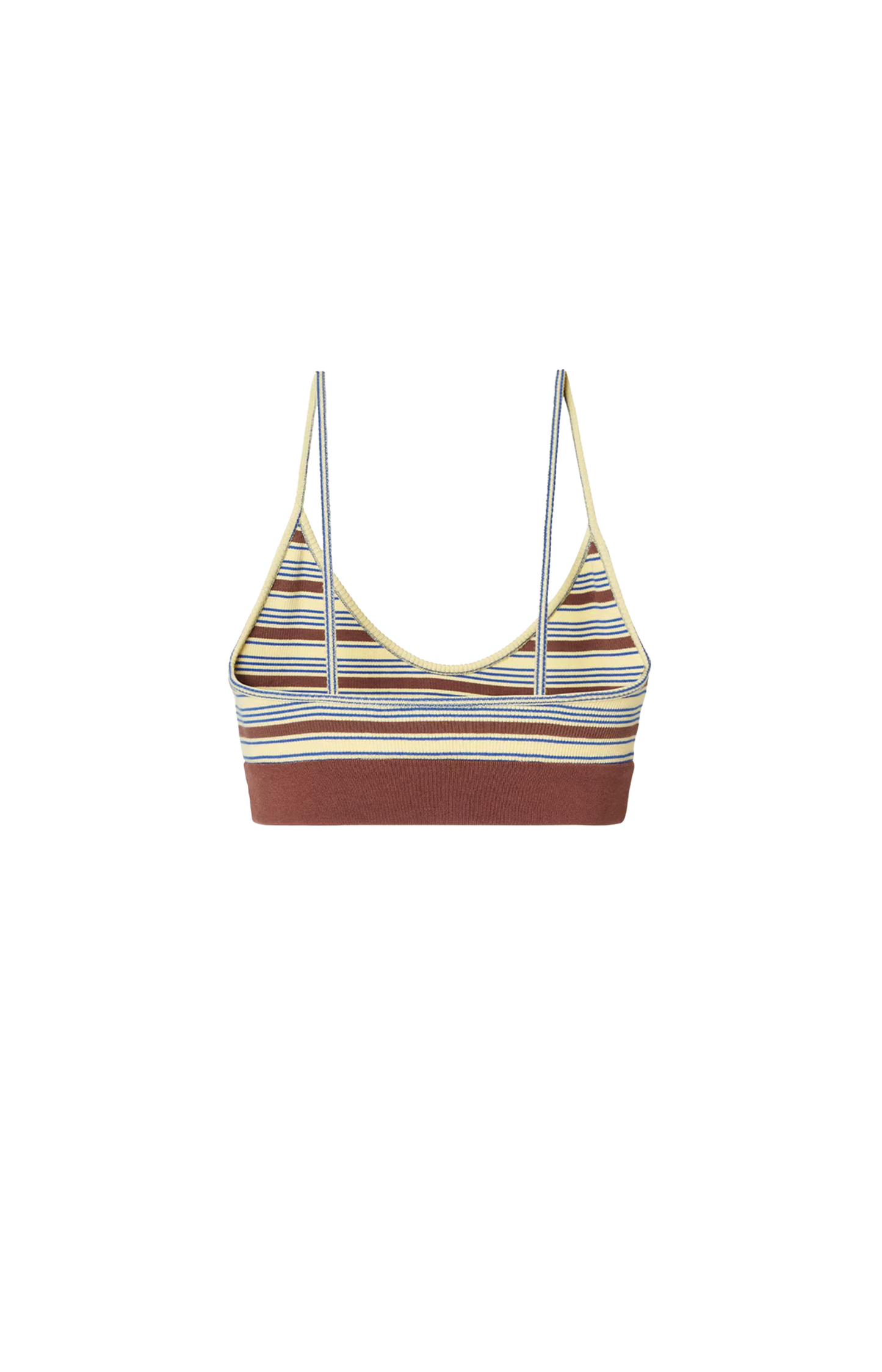 Multicolor Cotton Striped Knit Top