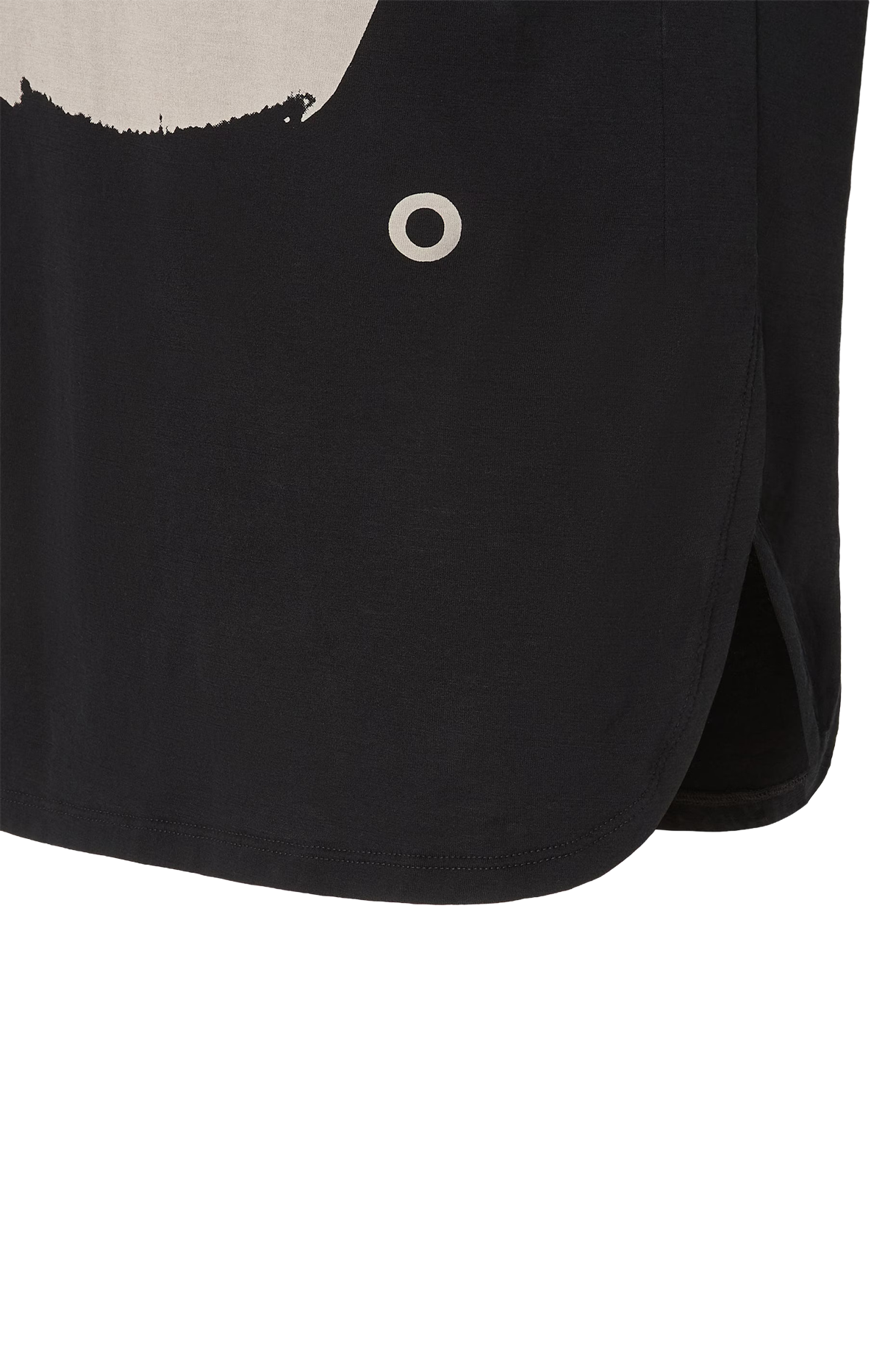 Jersey T-shirt with Ti Amo Print in Black