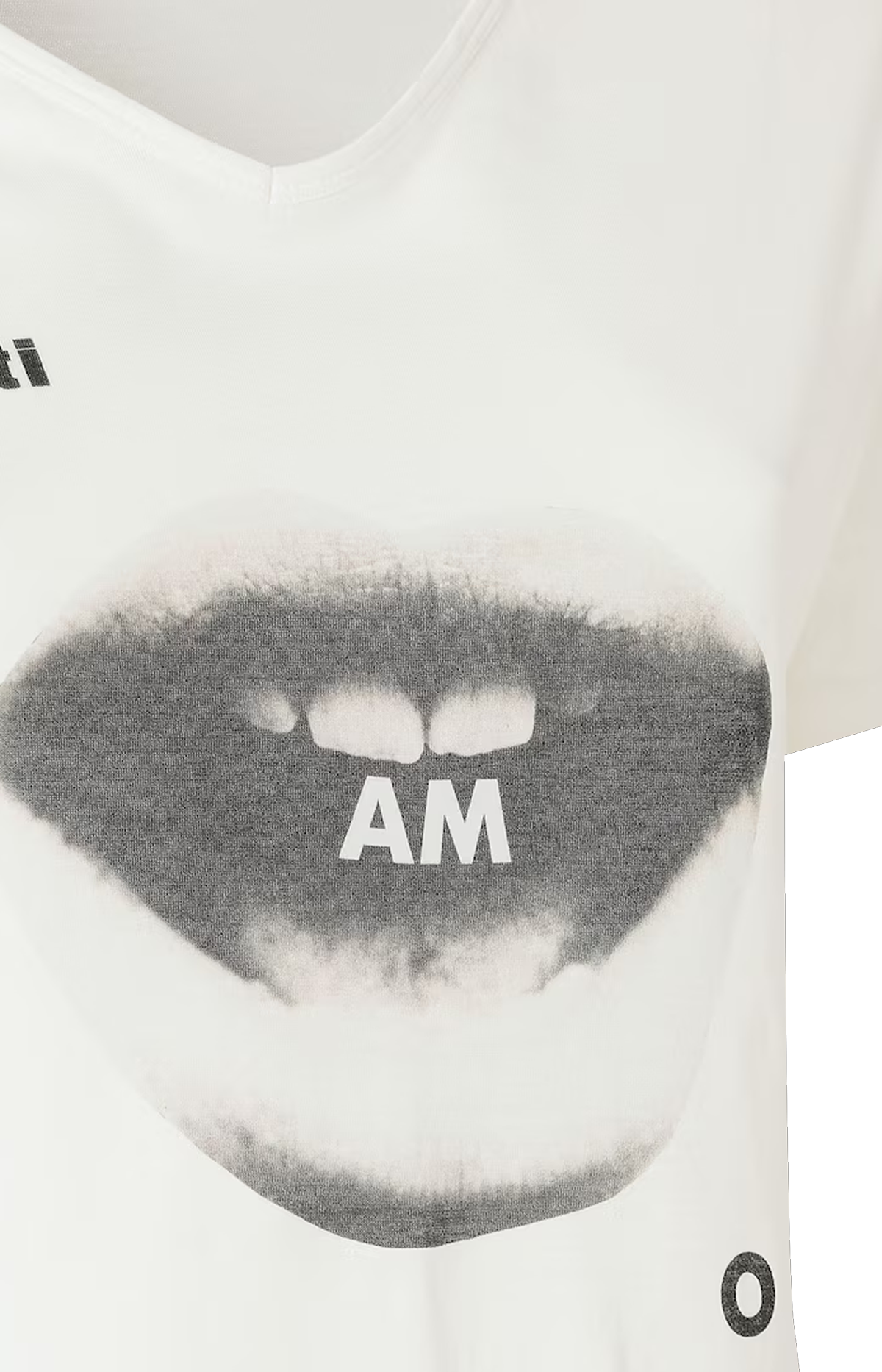 Ivory jersey T-shirt with Ti Amo Print