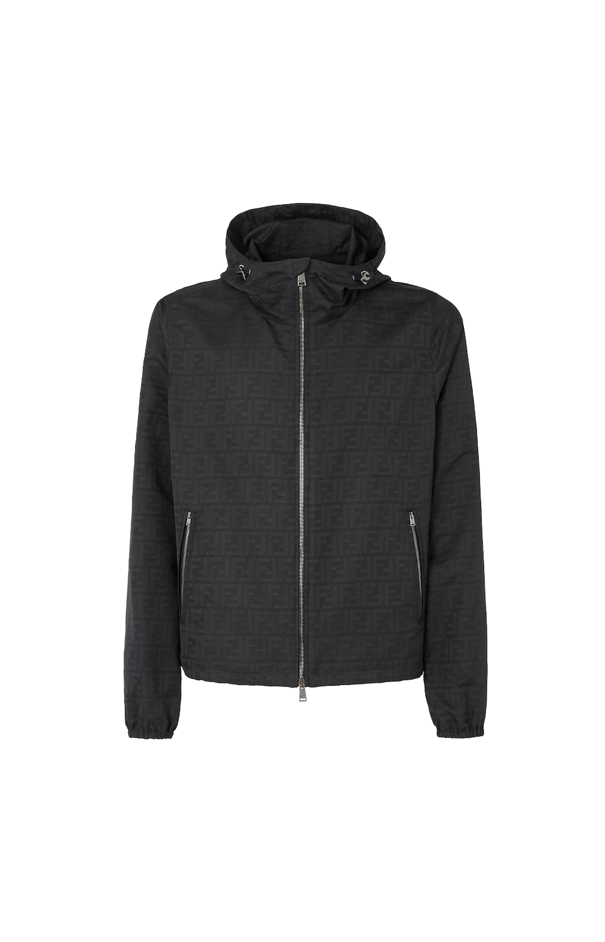 FF Zucca Jacquard Nylon Blouson in Black