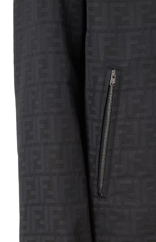 Fendi FF Zucca Jacquard Nylon Blouson in Black — product photo 2