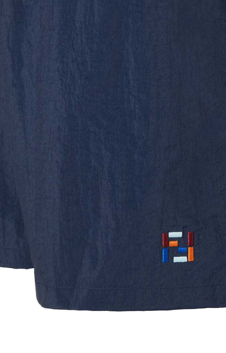 Dark Blue Nylon Swim Shorts